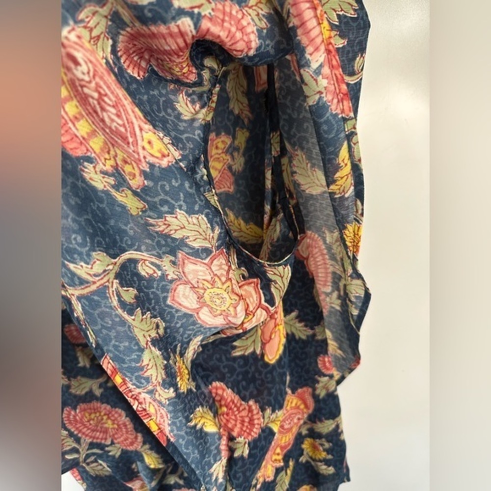 Chaps Women’s Size‎ M Blue Short Sleeve Henley-New - Picture 5 of 11